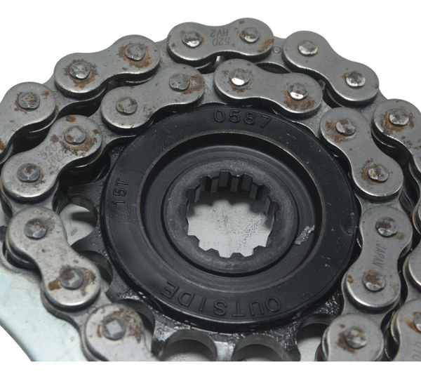 Kit Relação S/ Emenda Kawasaki Zx636 Zx 6r 19-24 Original Prateado