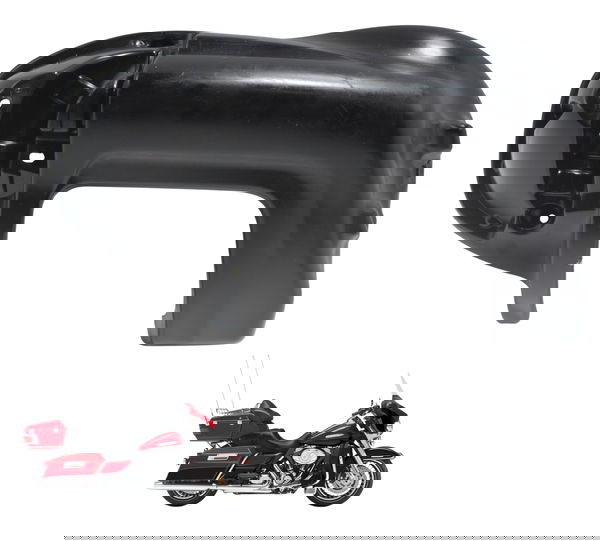 Carenagem Lateral Esquerd C/det Harley Electra Touring 08-13 Preto