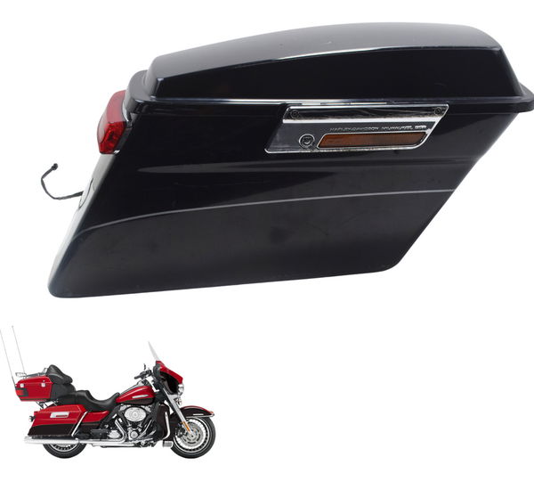 Alforge Direito C/ Detalhe Harley Electra Touring 08-13 Orig Preto