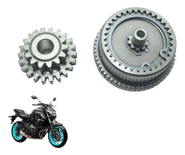 Par Engrenagem Redução Partida Yamaha Mt 07 15-24 Original