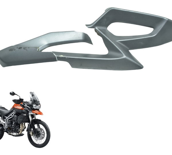 Carenagem Lat Frontal Esq C/ Avaria Triumph Tiger 800 13-14 Preto