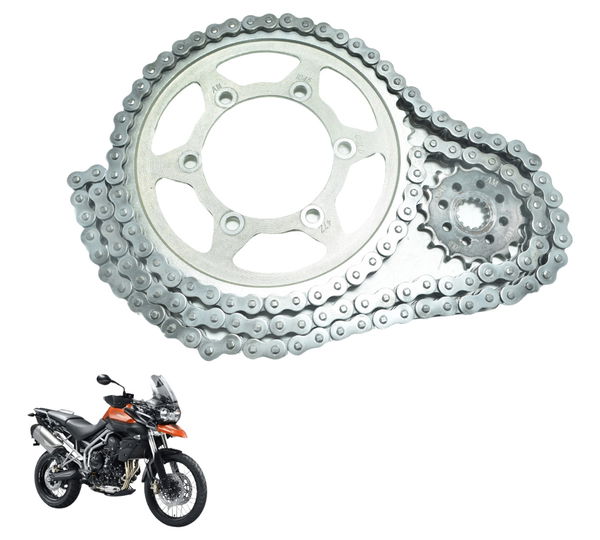 Kit Relação Gold Triumph Tiger 800 13-14 Prateado