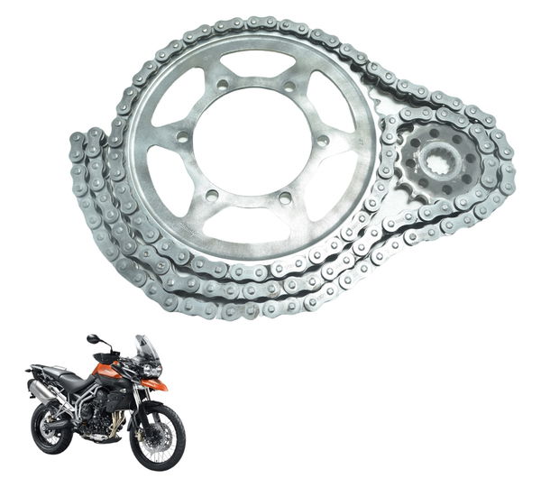 Kit Relação Riffel Triumph Tiger 800 13-14 Prateado
