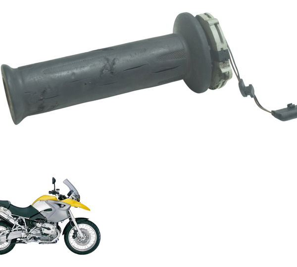Manopla Direita C/detalhes Bmw R 1200 Gs R1200 04-07 Orig Preto