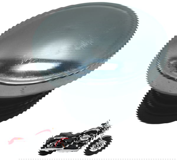 Tampa Tanque Harley Xl 1200 2013 Original Prateado