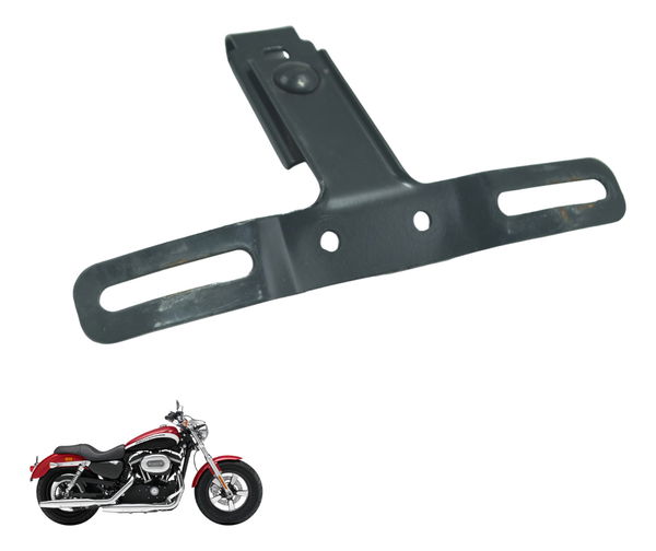 Suporte Placa C/ Detalhes Harley Xl 1200 2013 Original