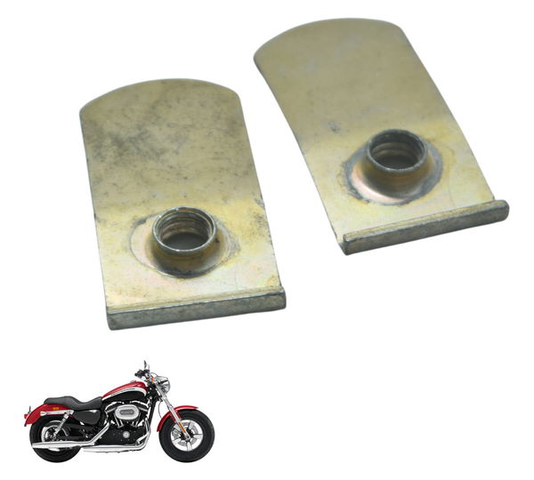 Par Suporte Paralama Traseiro Harley Xl 1200 2013 Original Prateado