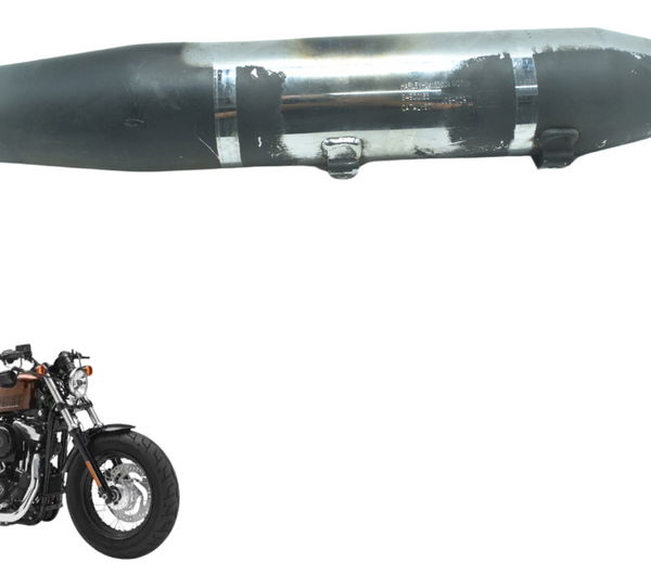 Ponteira Escape Harley Xl 1200 X Forty Eight Original Cinza