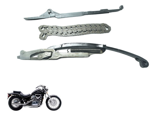 Kit Guia Tensor Corrente Comando Honda Vt Shadow 600 C 95-05