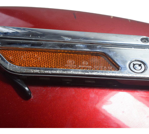 Alforge Esquerdo C/ Detalhes Harley Dyna Switchback Fld Orig Vermelho