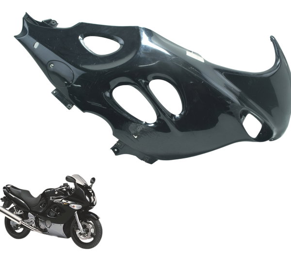 Carenagem Lateral Dir C/ Avaria Suzuki Gsx 750f 99-08 Orig Preto