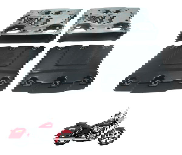 Jogo Tampa Cabeçote Harley Dyna Switchback Fld Original