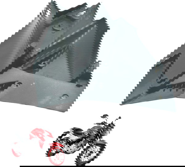 Carenagem Lateral Int Dir C/avar Honda Cb 250f Twister 16-22 Preto