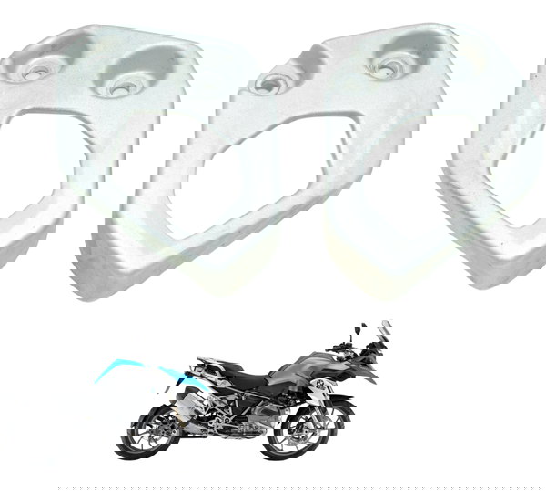 Par Protetor Calcanhar Bmw R1200 R 1200 Gs 13-15 Orig Cinza