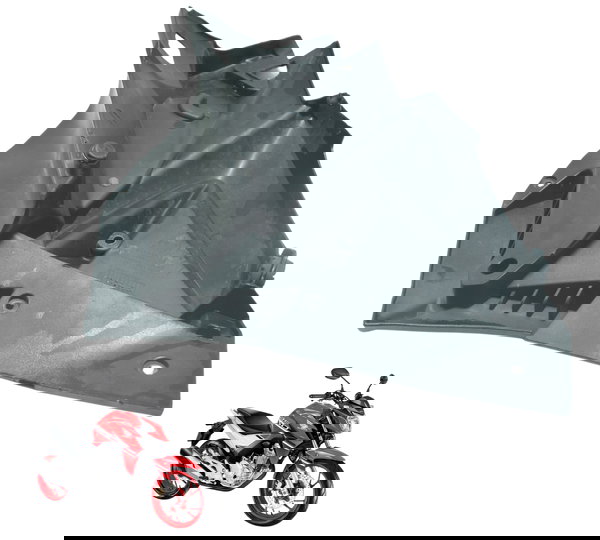 Carenagem Lateral Int D C/avaria Honda Cb 250f Twister 16-22 Preto