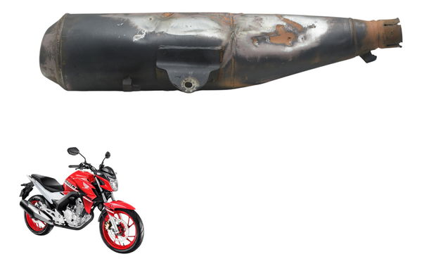 Ponteira Escape C/ Avaria Honda Cb 250f Twister 16-22 Orig