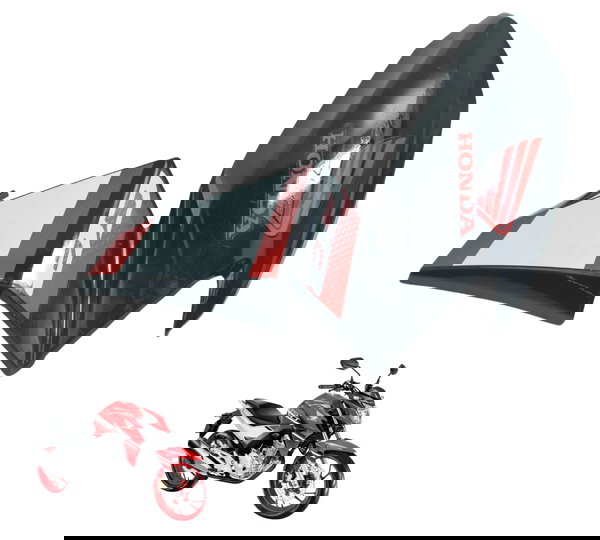 Carenagem Aba Tanque Dir C/ Det Honda Cb 250f Twister 16-22 Preto