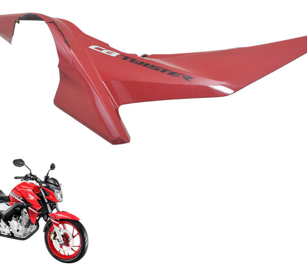 Rabeta Lateral Direita C/ Avaria Honda Cb 250f Twister 16-22 Vermelho