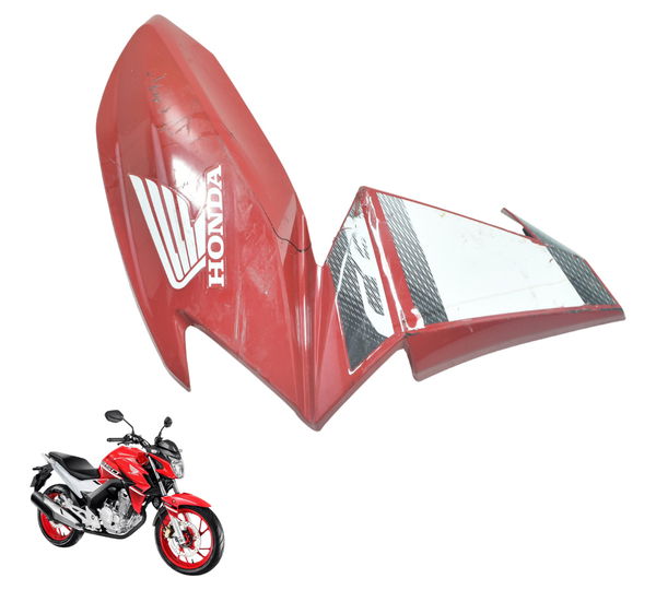 Aba Tanque Esquerda C/ Avaria Honda Cb 250f Twister 16-22 Vermelho