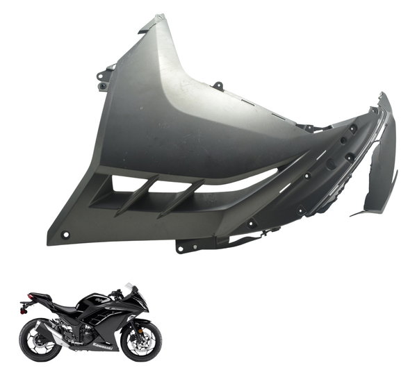 Carenagem Lateral Esq C/ Avaria Kawasaki Ninja 300 13-18 Preto