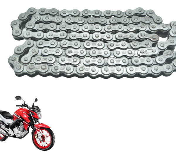 Corrente Transmissão Honda Cb 250f Twister 16-22 Original Cinza