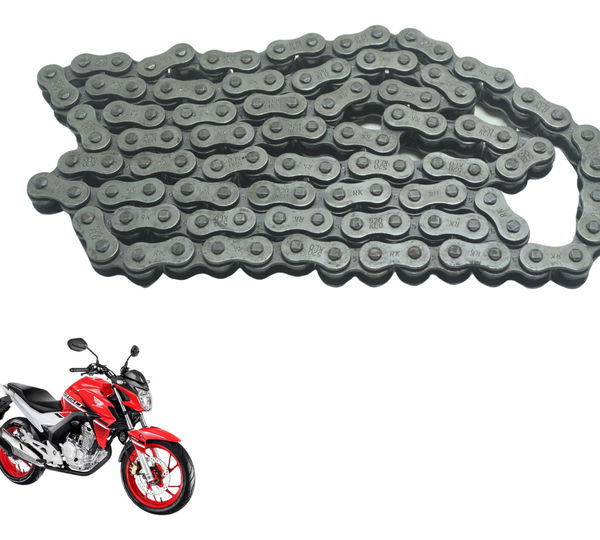 Corrente Transmissão Honda Cb 250f Twister 16-22 Original Cinza