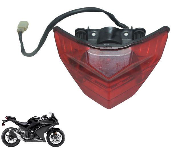 Lanterna Traseira Kawasaki Ninja 300 13-18 Original Ambos Lados Vermelho