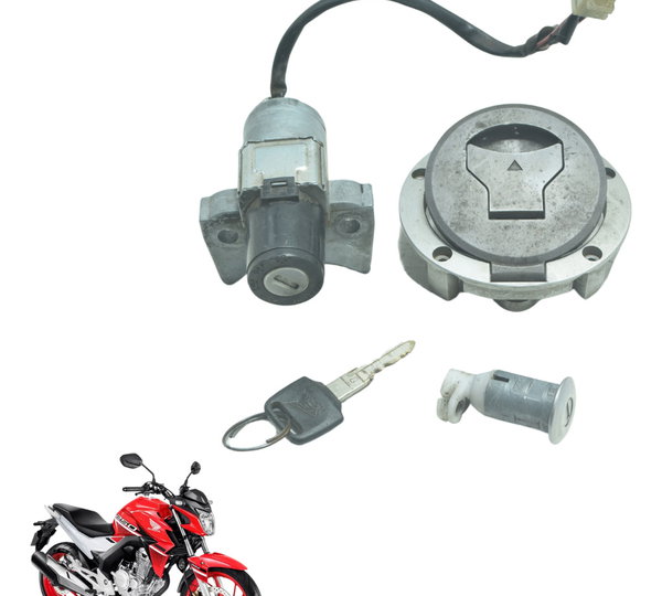 Kit Chave Ignição Tampa C/ Det Honda Cb 250f Twister 16-22