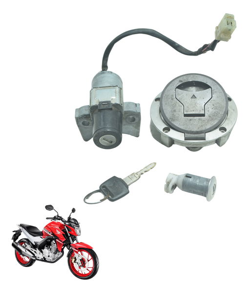 Kit Chave Ignição Tampa C/ Det Honda Cb 250f Twister 16-22
