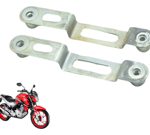 Par Suporte Paralama Diant Honda Cb 250f Twister 16-22 Orig Cinza