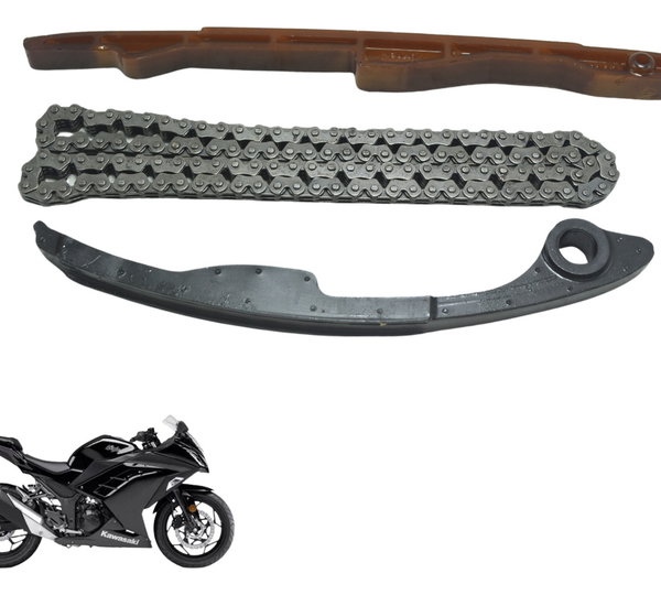 Kit Guia Tensor Corrente Kawasaki Ninja 300 13-18 Original