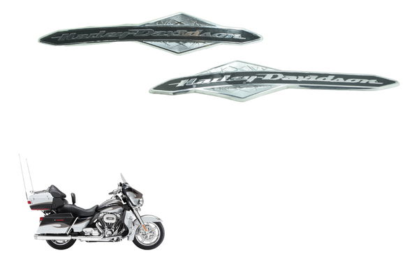 Par Emblema Tanque Harley Electra Glide Cvo 110 12-13 Orig