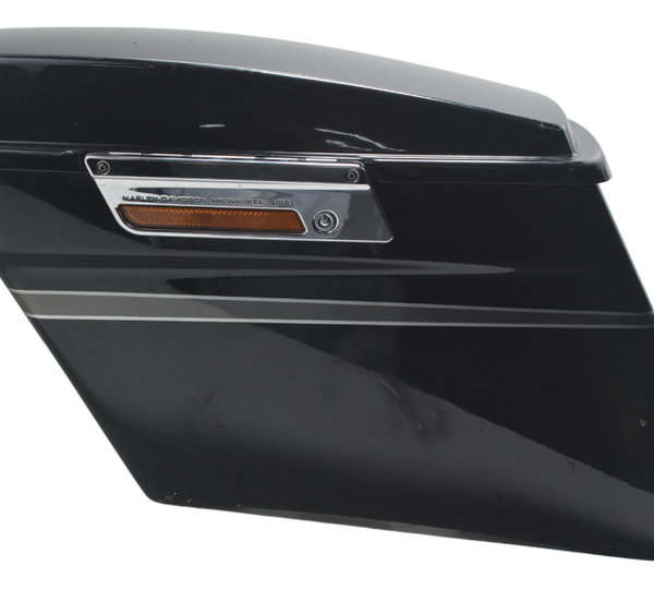 Alforge Esq C/ Detalhes Harley Electra Glide Cvo 110 12-13 Preto
