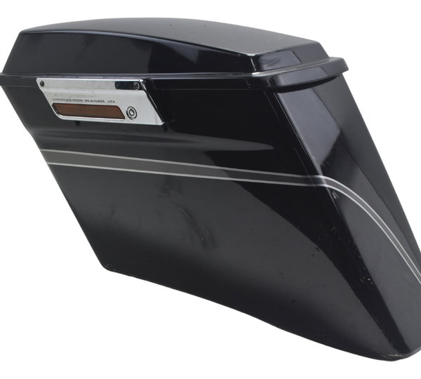 Alforge Esq C/ Detalhes Harley Electra Glide Cvo 110 12-13 Preto