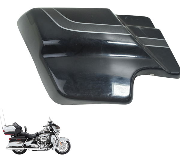 Carenagem Lateral Esquerd Harley Electra Glide Cvo 110 12-13 Preto