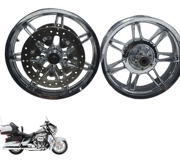 Jogo Rodas Harley Electra Glide Cvo 110 12-13 Original