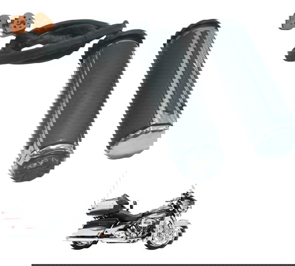 Par Manopla Aquecedor Det Harley Electra Glide Cvo 110 12-13 Preto