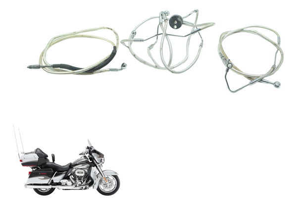 Jogo Flexível Guidão 16 Harley Electra Glide Cvo 110 12-13