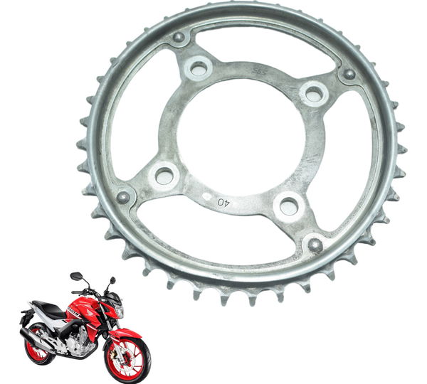 Coroa Corrente Transmissão Honda Cb 250f Twister 16-22 Cinza