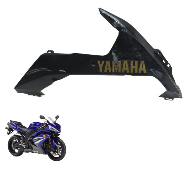 Spoiler Direito C/ Avaria Yamaha Yzf R1 07-08 Original Preto