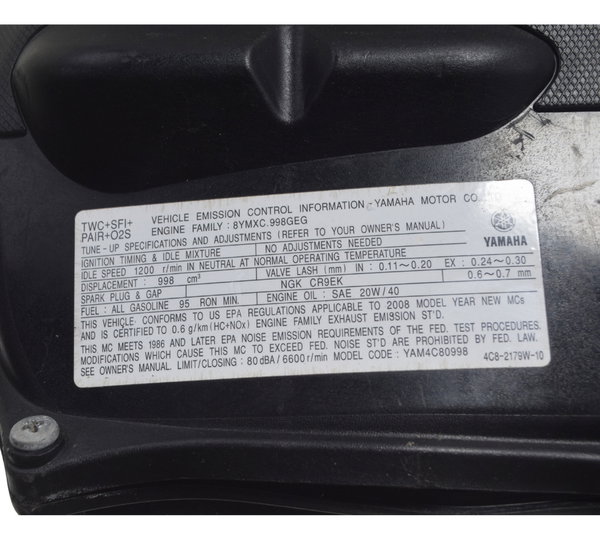 Caixa Filtro Ar Yamaha Yzf R1 07-08 Original