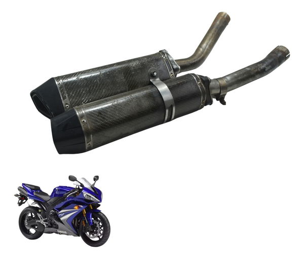 Par Ponteira Escape Esportivo Wr Yamaha Yzf R1 07-08