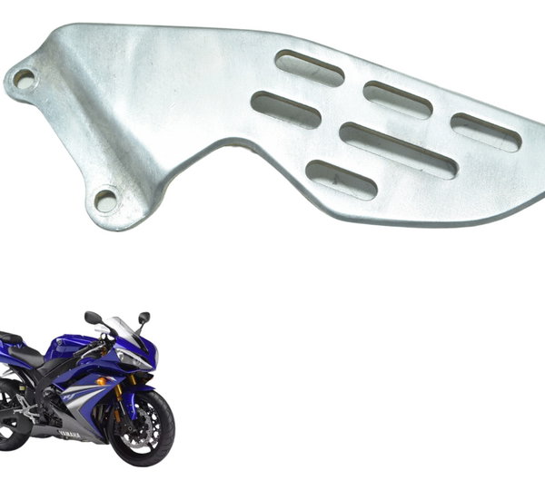 Protetor Calcanhar Esquerdo Yamaha Yzf R1 07-08 Original Prateado