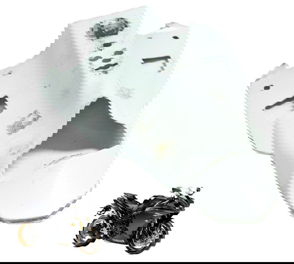 Carenagem Infe Rabeta C/detalhes Yamaha Yzf R1 09-15 Orig Branco