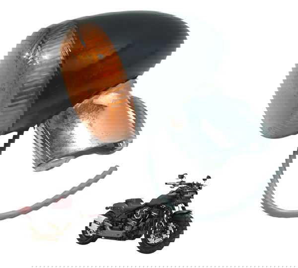 Pisca Tras S/ Plug 3 Funções Harley Fat Bob M8 Fxfb 18-23