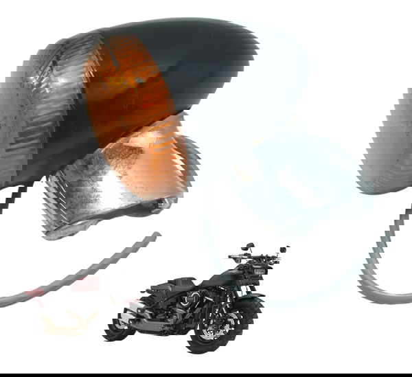 Pisca Tras S/ Plug 3 Funções Harley Fat Bob M8 Fxfb 18-23