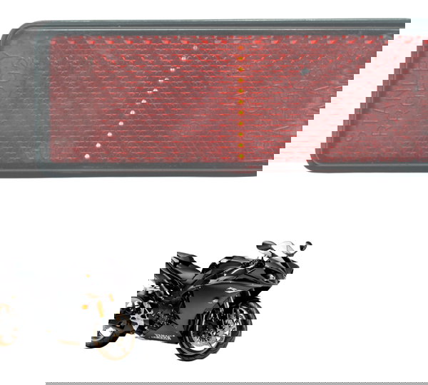 Refletor Olho De Gato Yamaha Yzf R1 09-15 Original Vermelho