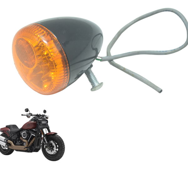 Pisca Tras Led S/ Plug Harley Fat Bob M8 Fxfb 18-23 Original