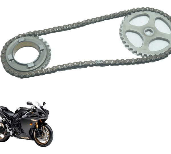 Engrenagens E Corrente Bomba Óleo Yamaha Yzf R1 09-15 Orig