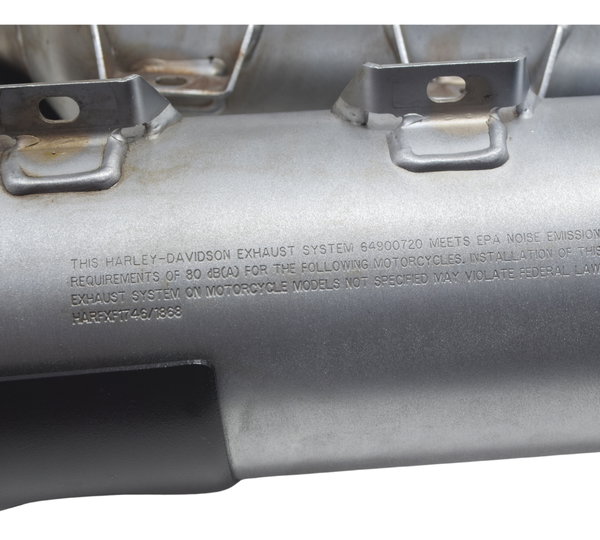 Par Ponteira Escape C/ Det Harley Fat Bob M8 Fxfb 18-23 Orig